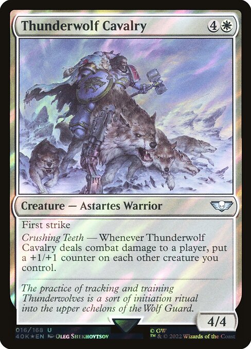 40K: Thunderwolf Cavalry (Surge Foil)