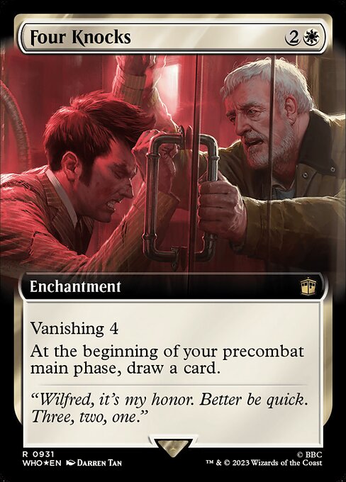 WHO: Four Knocks (Extended Art) (Surge Foil)