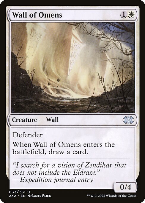 2X2: Wall of Omens (Foil)