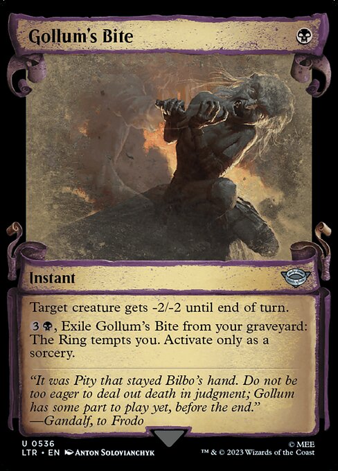 LTR: Gollum's Bite (Showcase Scrolls) (Foil)