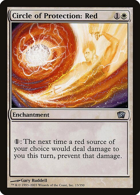 8ED: Circle of Protection: Red (Foil)