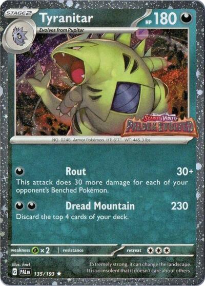 MCAP: Tyranitar (Paldea Evolved Stamp) (Holofoil)