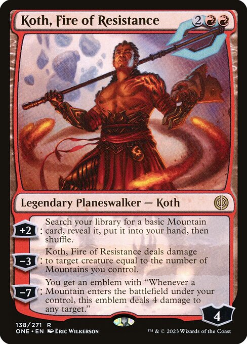 ONE: Koth, Fire of Resistance (Foil)