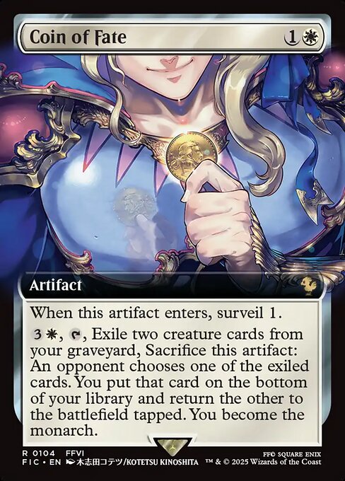 FIC: Coin of Fate (Extended Art) (Foil)