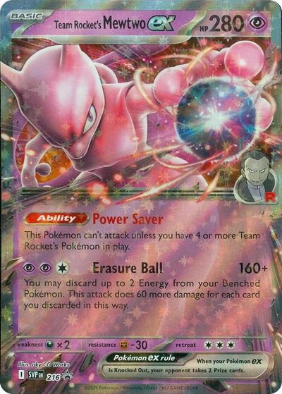 SVP: Team Rocket's Mewtwo ex - 216 (Holofoil)