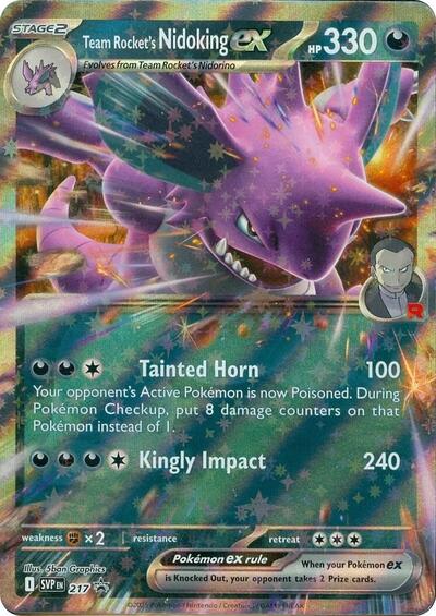 SVP: Team Rocket's Nidoking ex - 217 (Holofoil)