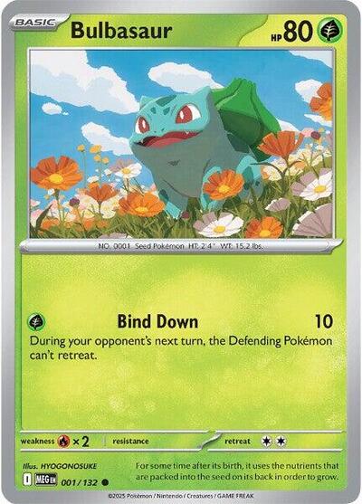 MEG: Bulbasaur - 001/132 (Reverse Holofoil)