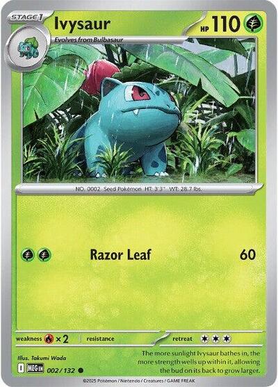 MEG: Ivysaur - 002/132 (Reverse Holofoil)