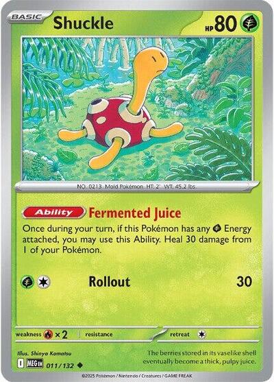 MEG: Shuckle - 011/132 (Reverse Holofoil)