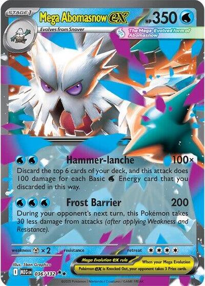 MEG: Mega Abomasnow ex - 036/132 (Holofoil)