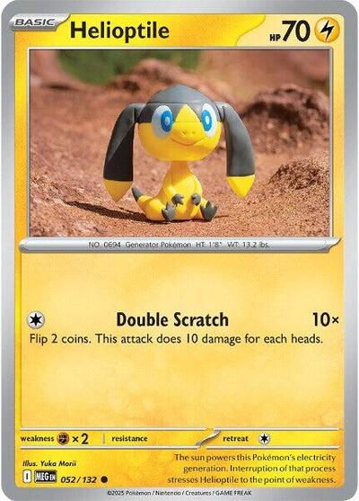 MEG: Helioptile - 052/132 (Reverse Holofoil)