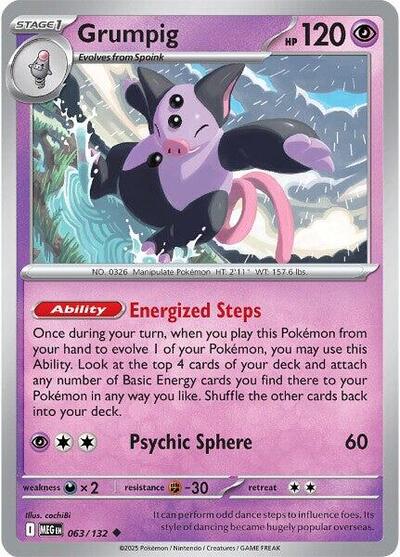MEG: Grumpig (Reverse Holofoil)