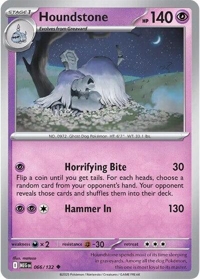 MEG: Houndstone - 066/132 (Reverse Holofoil)