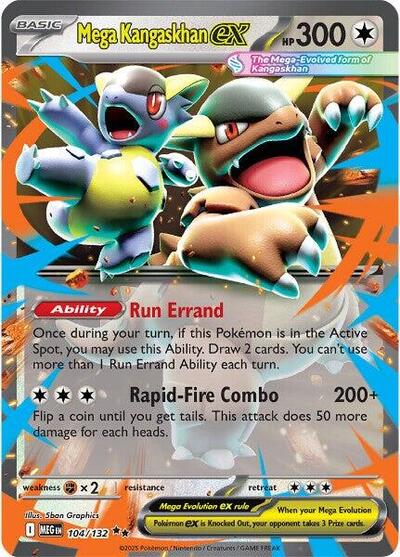 MEG: Mega Kangaskhan ex - 104/132 (Holofoil)
