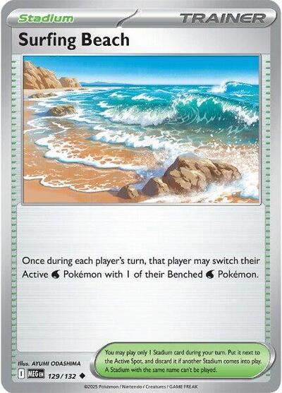 MEG: Surfing Beach (Reverse Holofoil)