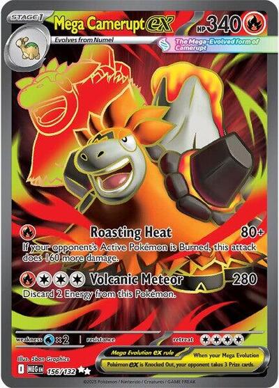 MEG: Mega Camerupt ex - 156/132 (Holofoil)