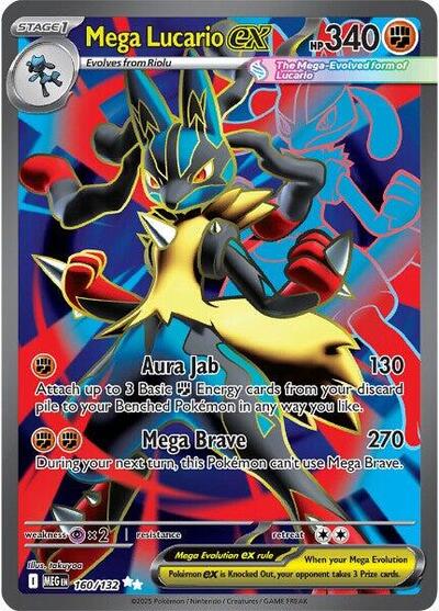 MEG: Mega Lucario ex - 160/132 (Holofoil)
