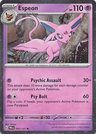 MCAP: Espeon - 033/131 (Cosmos Holo) (Holofoil)