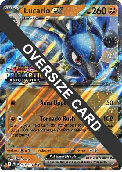 PR: Lucario ex (Prismatic Evolutions Stamp) (Holofoil)