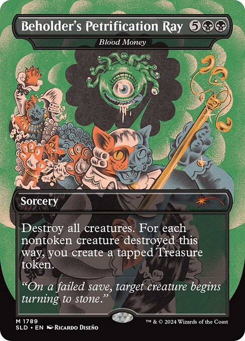 SLD: Beholder's Petrification Ray - Blood Money (Foil)