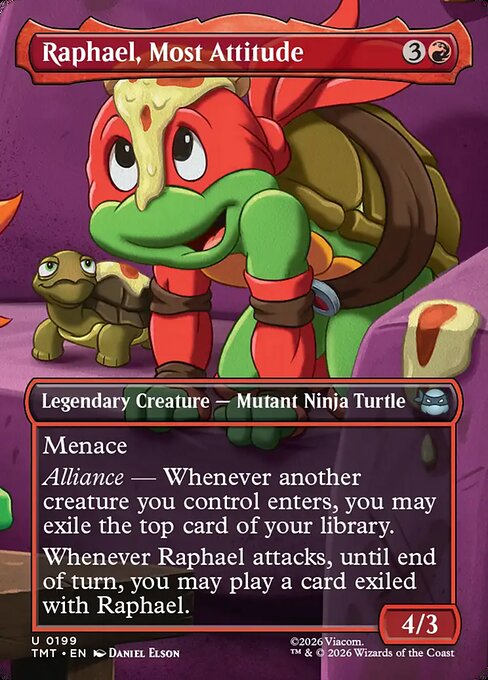 TMT: Raphael, Most Attitude (Borderless) (Foil)