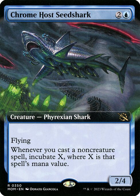 MOM: Chrome Host Seedshark (Extended Art) (Foil)
