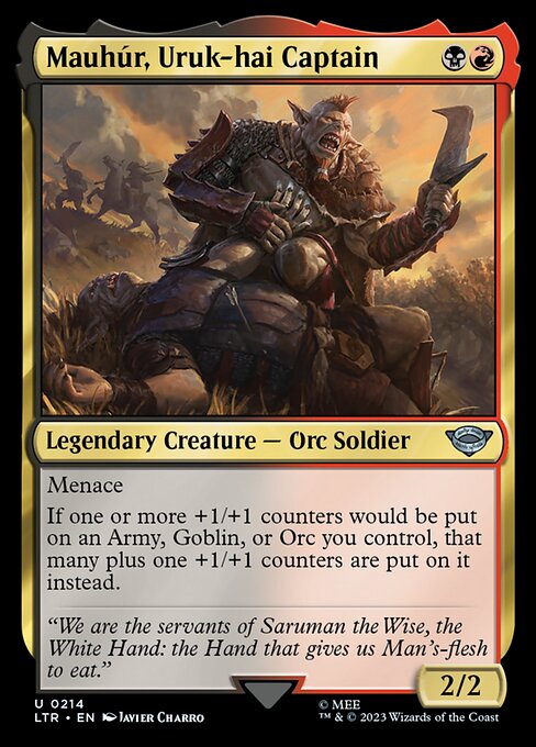 LTR: Mauhur, Uruk-hai Captain (Foil)