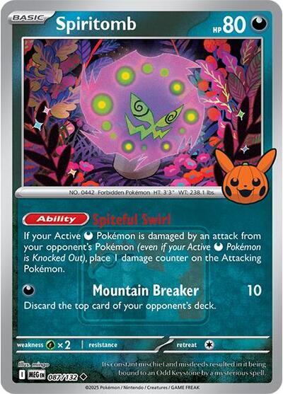 MCAP: Spiritomb - 087/132 (Pokeween 2025) (Reverse Holofoil)