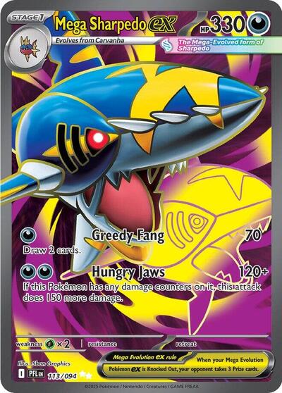 PFL: Mega Sharpedo ex - 113/094 (Holofoil)