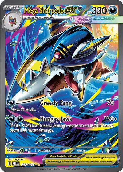 PFL: Mega Sharpedo ex - 127/094 (Holofoil)