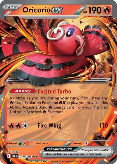 PFL: Oricorio ex - 018/094 (Holofoil)