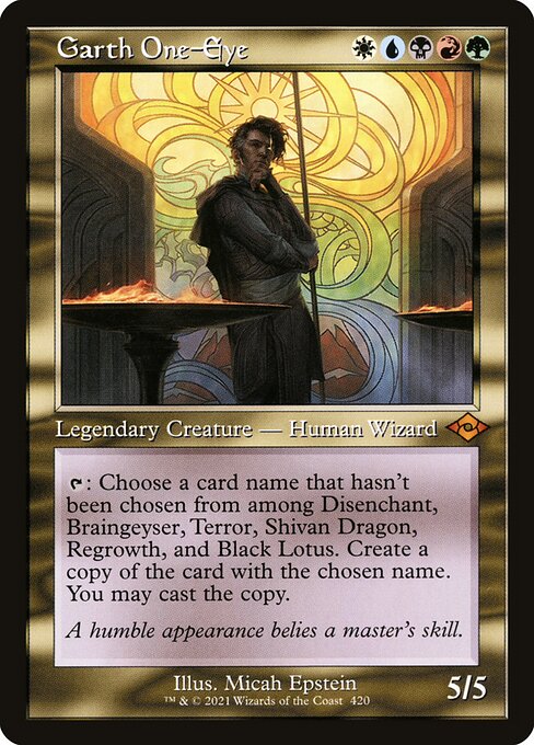 MH2: Garth One-Eye (Retro Frame) (Foil Etched)