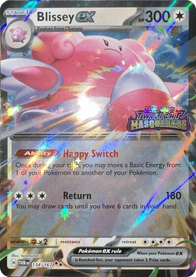 MCAP: Blissey ex (Twilight Masquerade Stamped) (Holofoil)