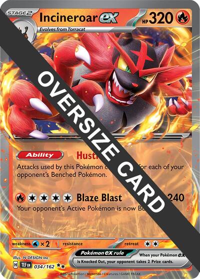 PR: Incineroar ex - 034/162 (Holofoil)