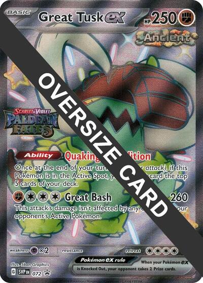 PR: Great Tusk ex - 072 (Paldean Fates Stamped) (Holofoil)