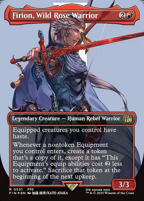 FIN: Firion, Wild Rose Warrior (Borderless) (Surge Foil)