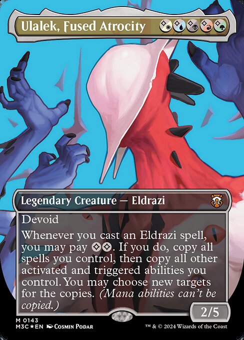 M3C: Ulalek, Fused Atrocity (Borderless) (Ripple Foil)
