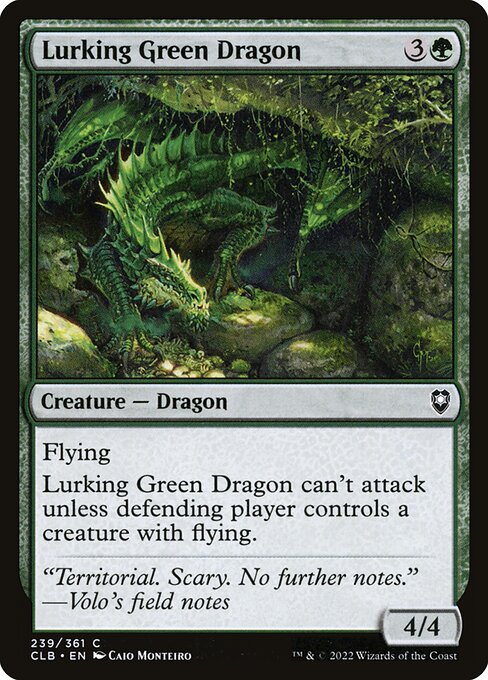 CLB: Lurking Green Dragon (Foil)