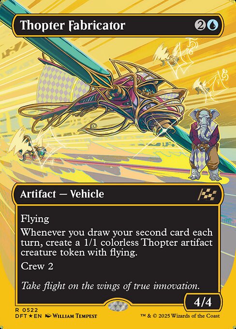 DFT: Thopter Fabricator (Borderless) (First-Place Foil)