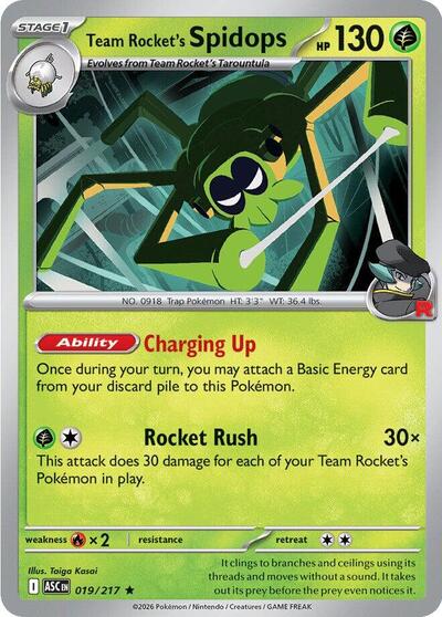 ASC: Team Rocket's Spidops (Holofoil)