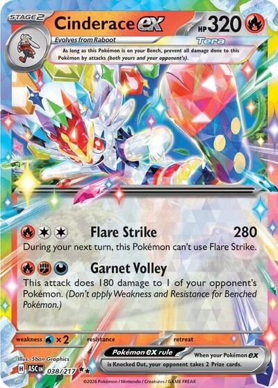 ASC: Cinderace ex (Holofoil)