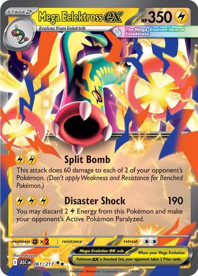 ASC: Mega Eelektross ex - 061/217 (Holofoil)