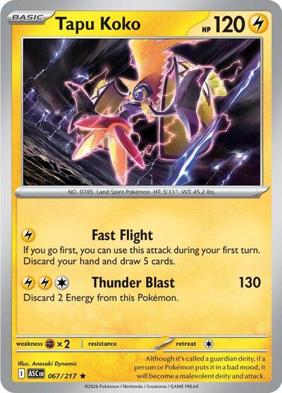 ASC: Tapu Koko (Holofoil)