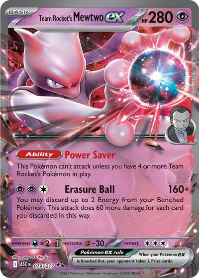 ASC: Team Rocket's Mewtwo ex - 079/217 (Holofoil)