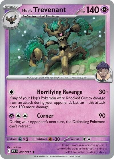 ASC: Hop's Trevenant - 096/217 (Holofoil)
