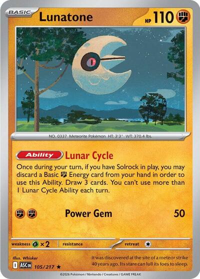ASC: Lunatone (Holofoil)