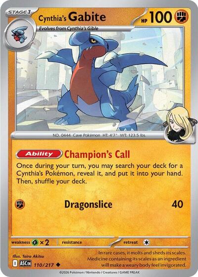 ASC: Cynthia's Gabite