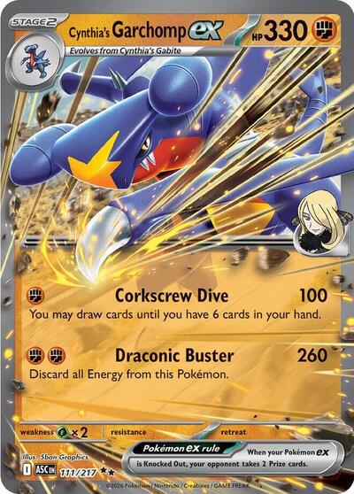 ASC: Cynthia's Garchomp ex (Holofoil)