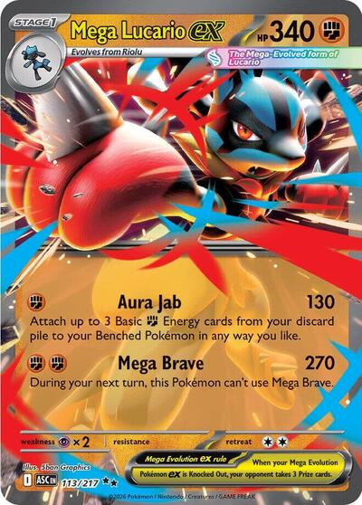 ASC: Mega Lucario ex (Holofoil)