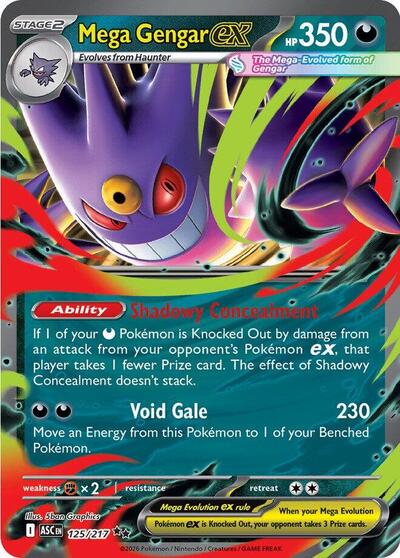 ASC: Mega Gengar ex - 125/217 (Holofoil)